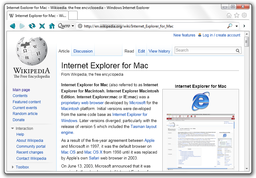 internet explorer for mac forum